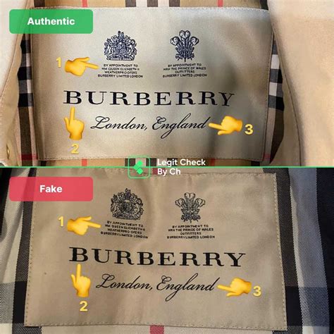 spot fake burberry|Burberry trench authenticity check.